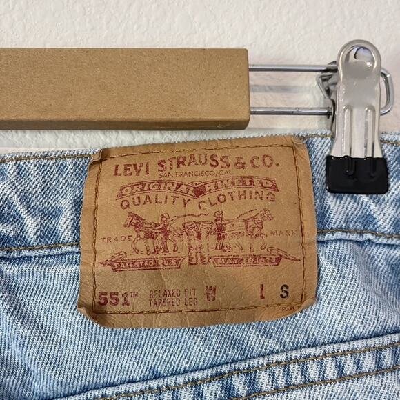 Vintage Levis 551 Jeans Womens 12 Relaxed Fit Tapered Leg Denim 90s Vintage - Picture 10 of 13